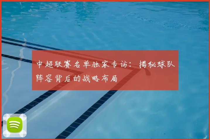 中超联赛名单独家专访:揭秘球队阵容背后的战略布局